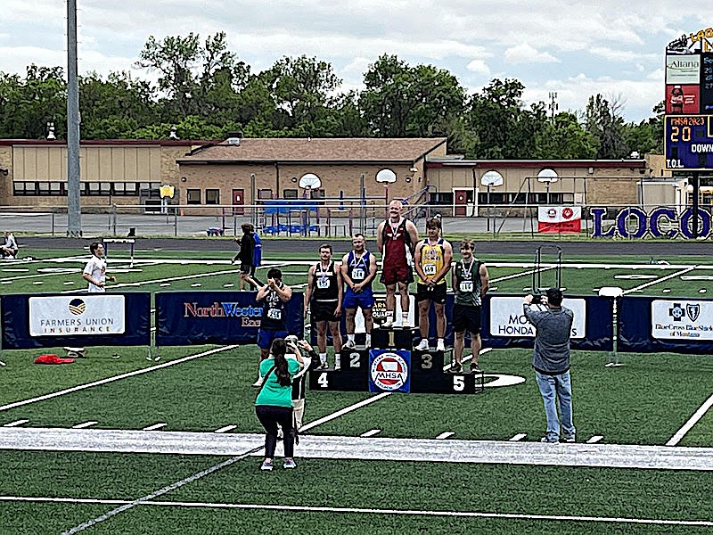 Libby senior Cy Stevenson claimed a bronze medal in the Class A Montana State Track and Field Championships last weekend in Laurel. (Photo courtesy Libby Middle High School)