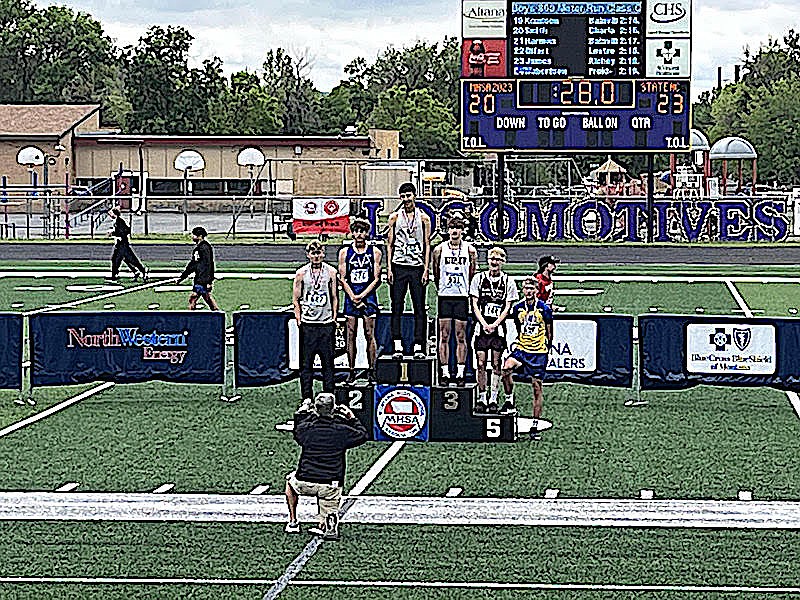 Libby freshman Tristan Andersen placed fifth in the Class A Montana State Track and Field Championships last weekend in Laurel. (Photo courtesy Libby Middle High School)