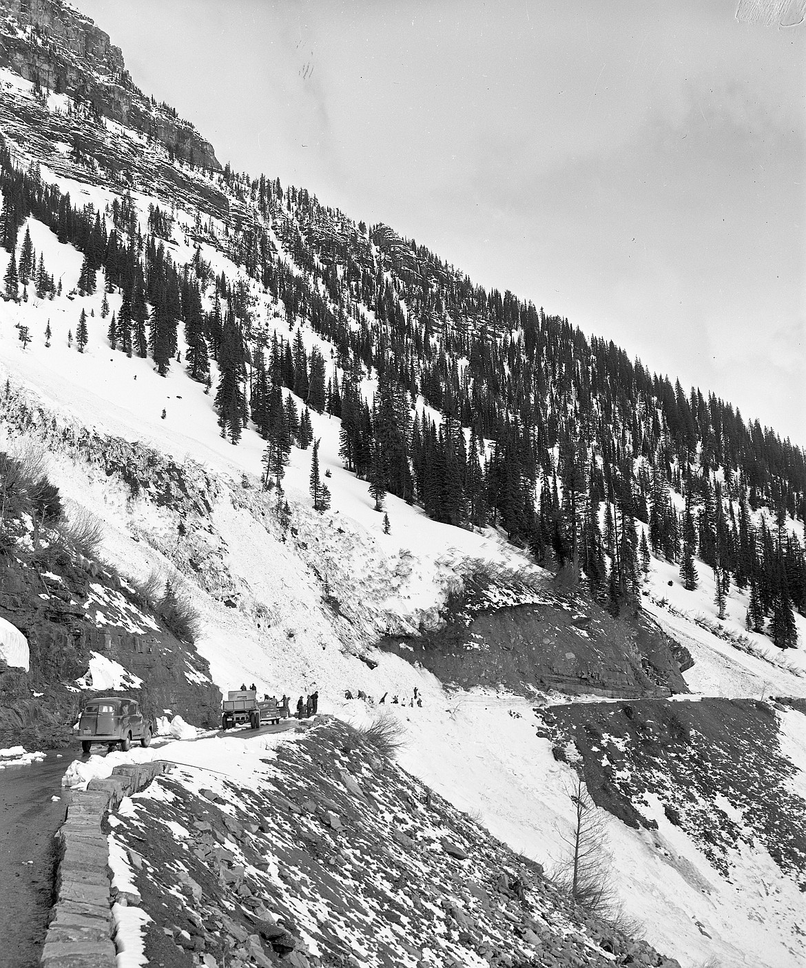 A wider view of the slide on the Sun Road that killed two men in 1953. (Mel Ruder photo)