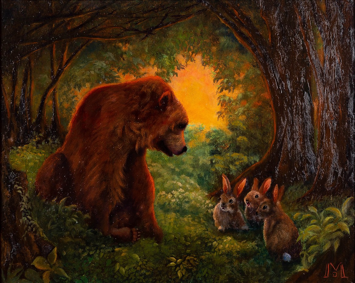 Oil paintings such as "The Bard of the Forest," by Bozeman artist Deborah McKenna will be featured in a show at Cawdrey Gallery during Whitefish Gallery Nights. (Courtesy photo)