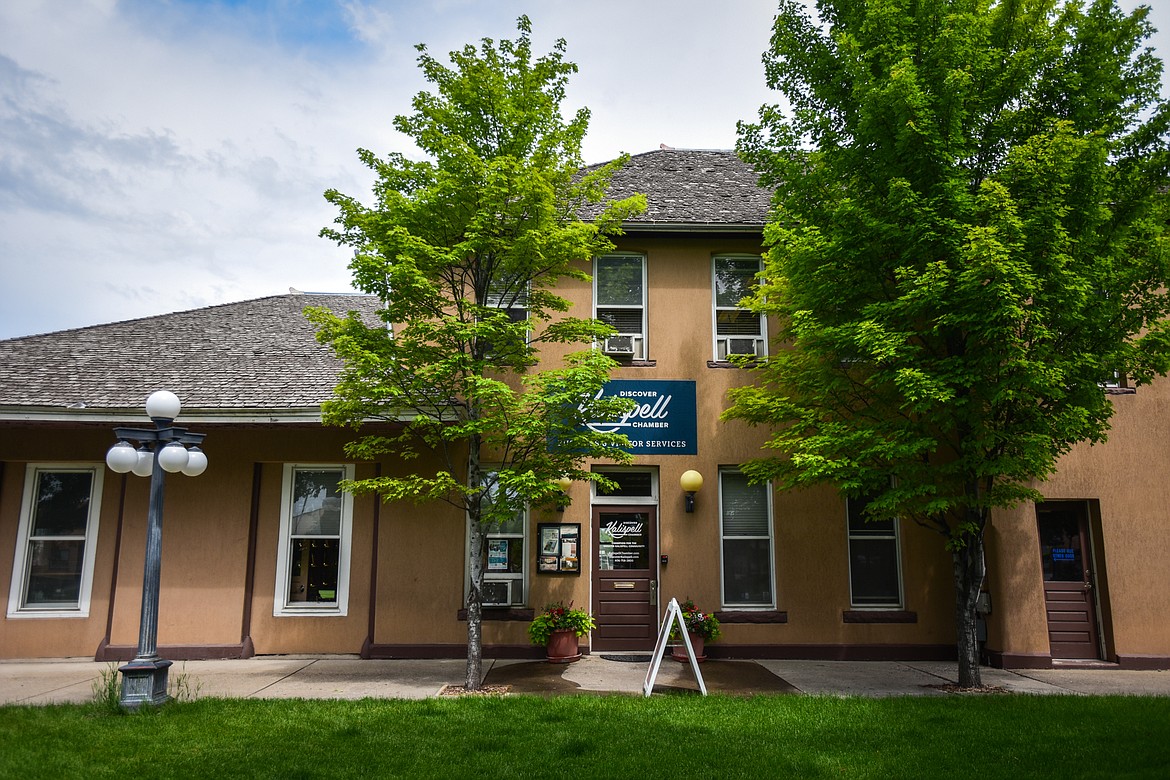 The Kalispell Chamber of Commerce building at Depot Park in Kalispell on Wednesday, May 31. (Casey Kreider/Daily Inter Lake)