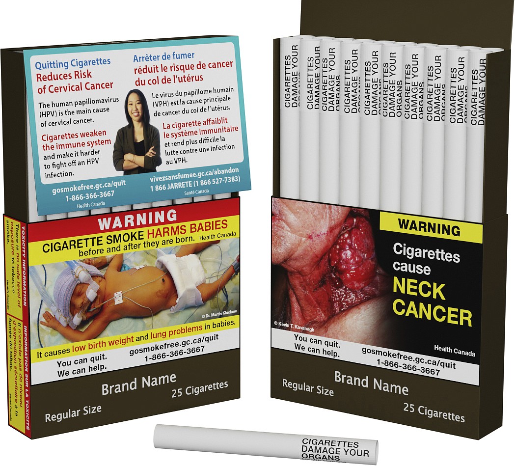 In Canada, each cigarette will get a warning label: 'poison in every puff' 