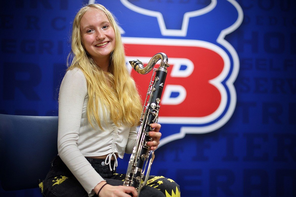 Bigfork High School senior Emma Dawson graduates on Saturday with the Class of 2023. Dawson said band and theater have been her escape during high school. (Jeremy Weber/Bigfork Eagle)