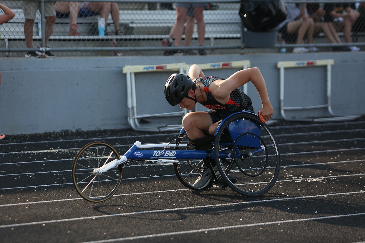 Ephrata junior Benjamin Belino took home titles in four wheelchair events: the 100-meter, 400-meter, 800-meter and 1600-meter.