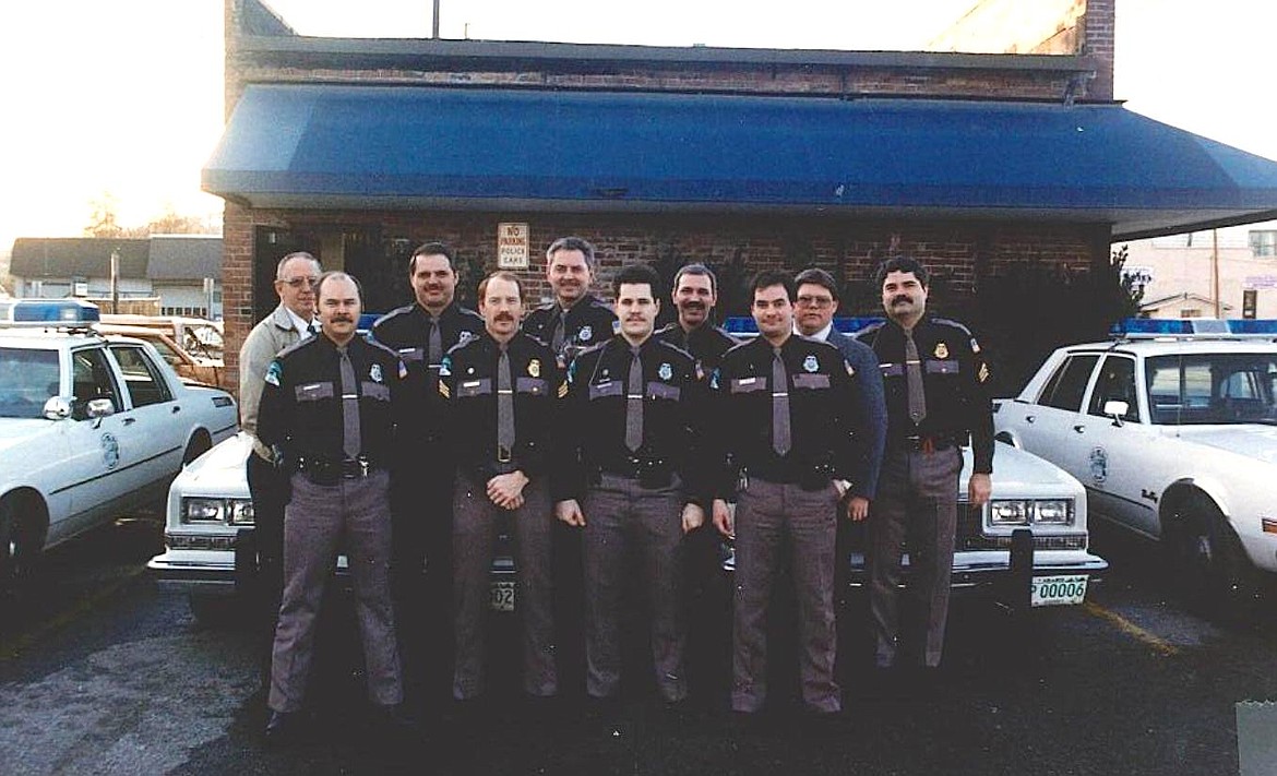 This photo of Post Falls Police officers when taken when the Chapin Building housed the Post Falls Police Department from 1979 to 2003. Time is still left to submit stories and memories of the old building before the centennial celebration in July.