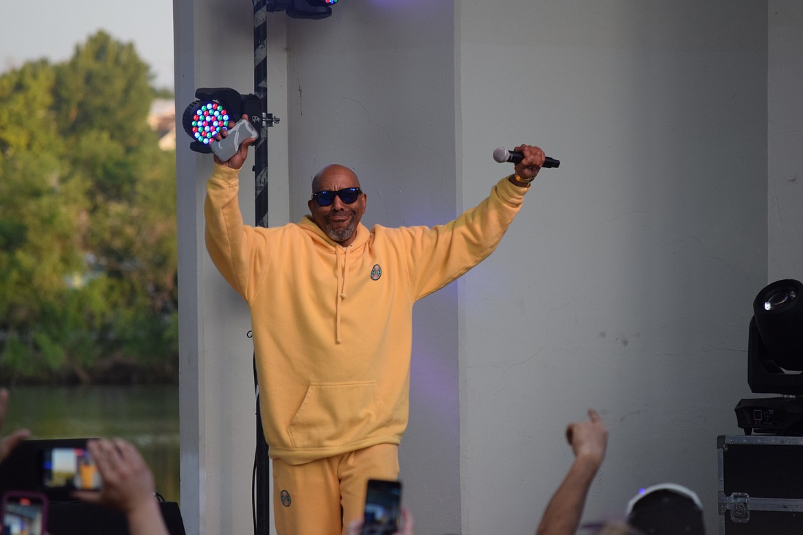 Tone Loc appears on stage at Spring Fest. The first of the three headliners for this year’s festival, he performed several of his hits from the 1990s, including “Funky Cold Medina” and “Wild Thing.” The crowd appeared to enjoy the performance and even the younger fans were able to sing along to much of his set.