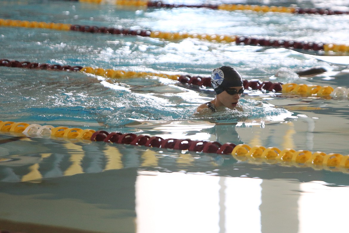 Swimmers from Columbia, Endeavor and Frontier middle schools competed at the Future Maverick Invite at the Tony St. Onge Pool of Dreams on Friday.