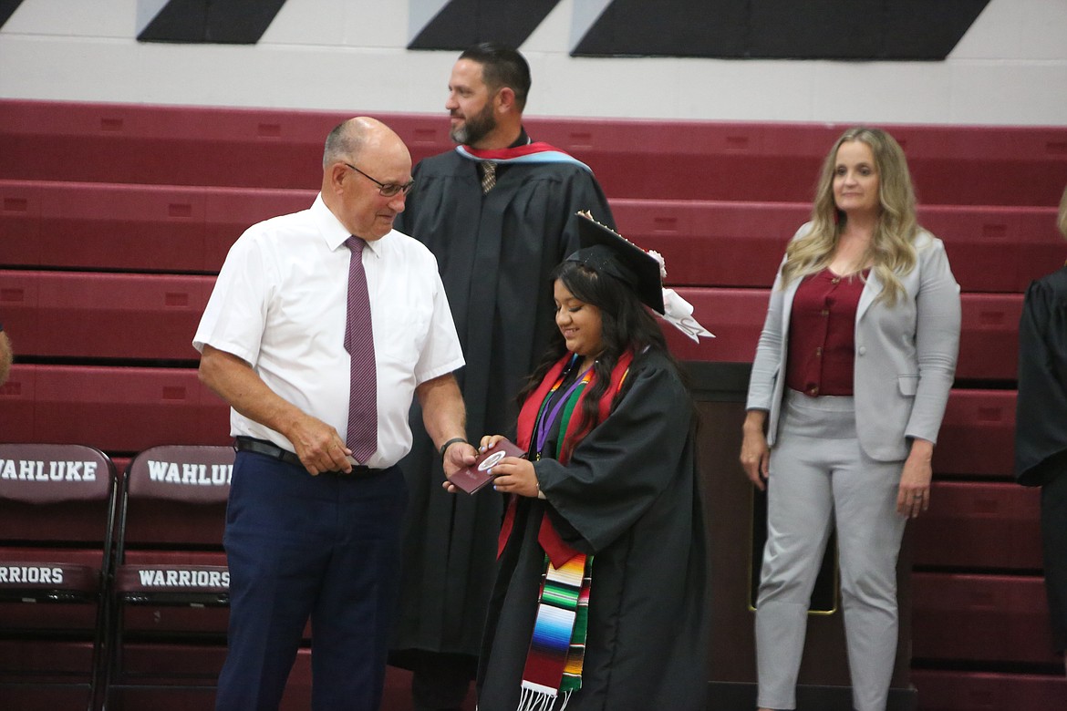 170 graduates of Wahluke High School walked across the stage inside the school’s gymnasium on Friday, receiving large cheers from the crowd of family, friends, teachers, mentors and school administrators.