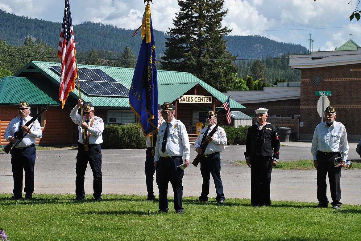 The American Legion Ray Welch Post 13 in St. Regis held its annual Memorial Day Wreath Laying Ceremony Monday morning beginning at Mullan Square, then proceeding to the bridge over the St. Regis River, and ending at the Cemetery on Highway 135. (Mineral Independent/Amy Quinlivan)