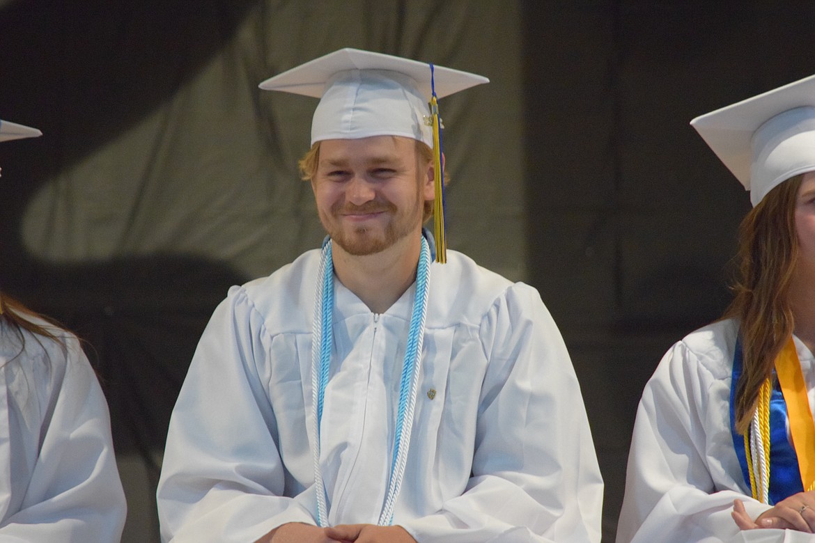 A Wilson Creek grad smiles at the camera during Saturday’s graduation ceremony. While the school may be small, the smiles were huge throughout the occasion which drew the community together to celebrate the successes of this year’s graduating class.