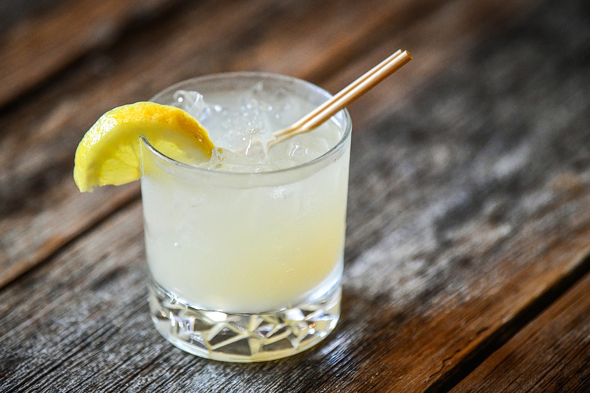 The Northern Lights from Glacier Distilling Company at Josephine's in Coram on Wednesday, June 7. Glacier Gin with a flash of Trail of the Cedars absinthe, a float of Little Cottonwood liquer, grapefruit soda and fresh lemon. (Casey Kreider/Daily Inter Lake)