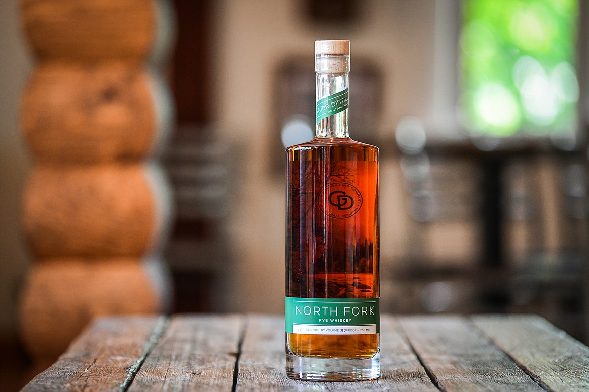 Glacier Distilling Company's North Fork Rye Whiskey at Josephine's in Coram on Wednesday, June 7. (Casey Kreider/Daily Inter Lake)