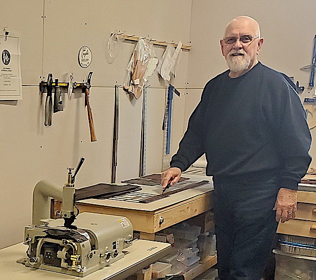 Leather craftsman Dan Baldwin will be the featured artist at Paint, Metal & Mud's Father's Day celebration June 16 at the gallery in downtown Kalispell. (Photo provided)