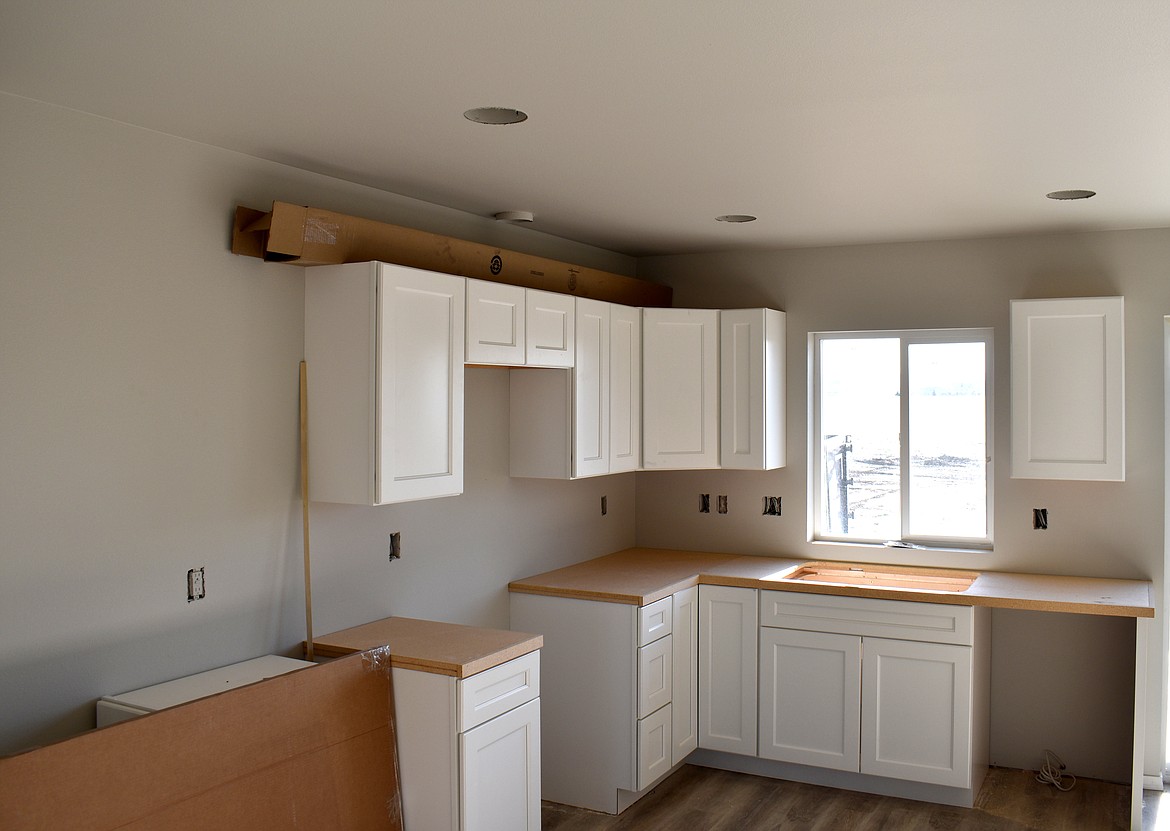 A kitchen under construction at Sageview Estates in George. According to the Sageview Estates website, the development is offering eight floor plans with a variety options for buyers to choose from.