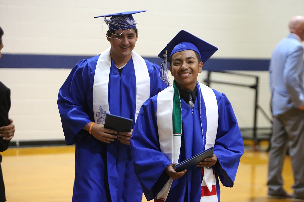 Soap Lake High School seniors were full of smiles after walking across the stage and receiving their diplomas at Saturday’s graduation.