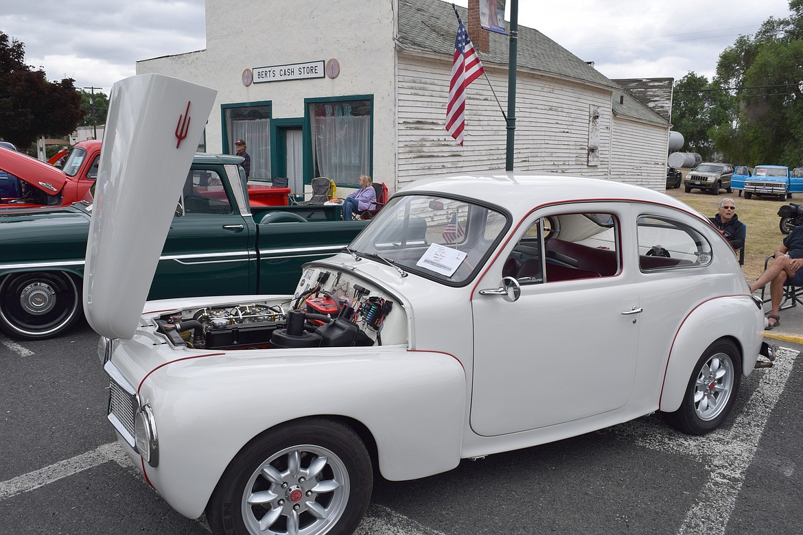 This 1962 Volvo, now owned by Randy Strawn of Waterville, was last owned by a well-known movie producer.