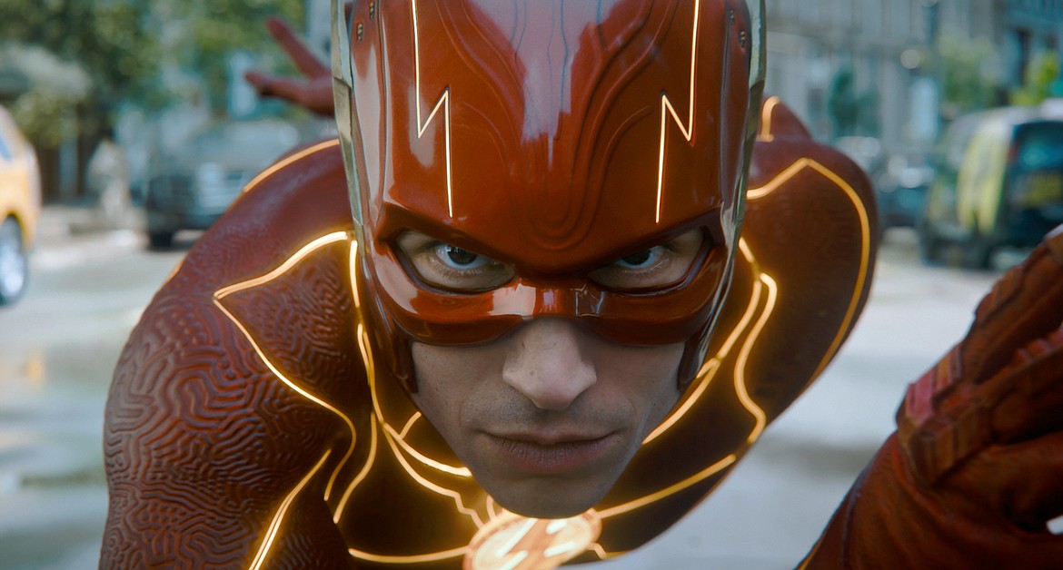 This image released by Warner Bros. Pictures shows Ezra Miller in a scene from "The Flash."