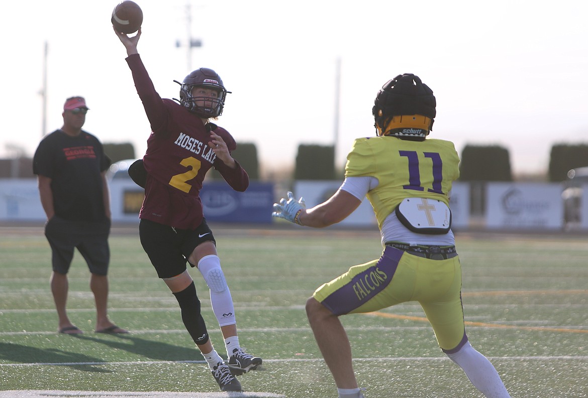 Moses Lake was one of three local teams to compete at Tuesday’s scrimmage, joining the host Royal Knights and fellow visitor Quincy Jackrabbits