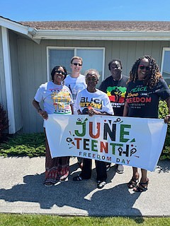 The Dr. Martin Luther King Jr. Committee, pictured, is co-sponsoring a Juneteenth celebration Saturday at McCosh Park in Moses Lake