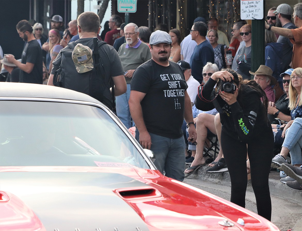 People enjoy the Car d'Lane cruise Friday.