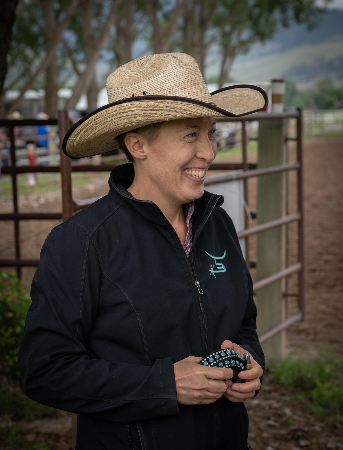 Wendy Carr attends a fundraising event for her fight against cancer at the Sanders County Fairgrounds. (Tracy Scott/Valley Press)