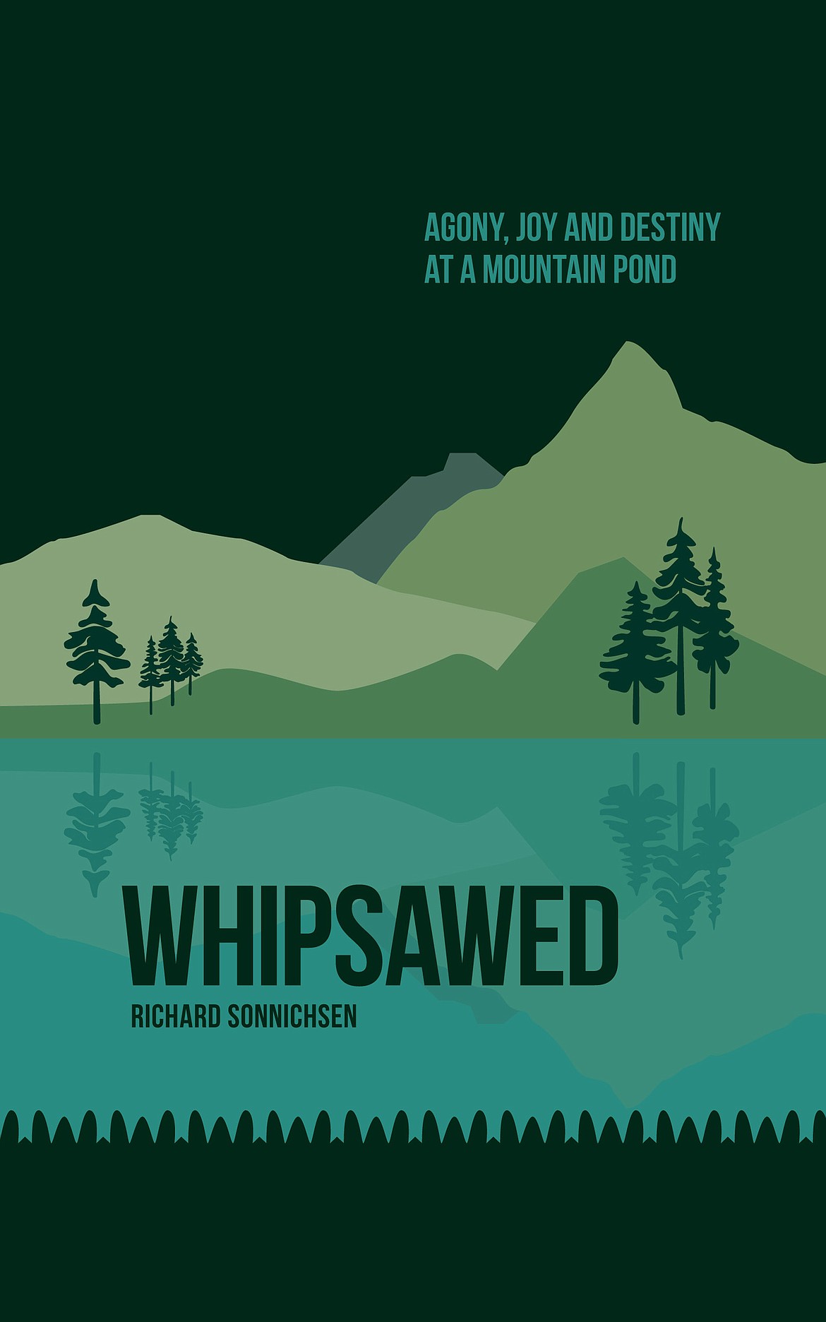 The front cover of Dick Sonnichsen's latest book, "Whipsawed: Agony, Joy and Destiny at a Mountain Pond".