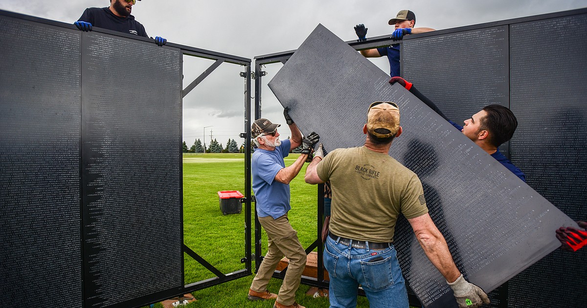 Replica of Vietnam Veterans Memorial goes up in Kalispell - Vimarsana News