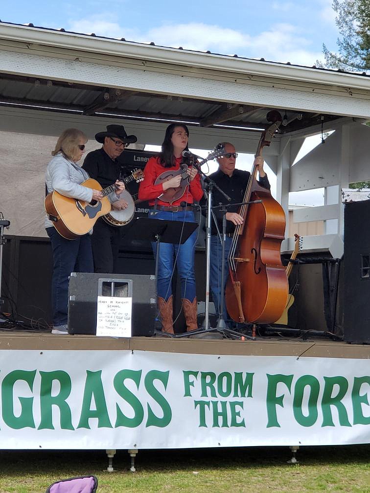 The Dills Family will perform at Bluegrass in the Park in Wilson Creek Saturday. From left: Carol Dills, Richard Weeks, Nicole Dills and Jim Dills.