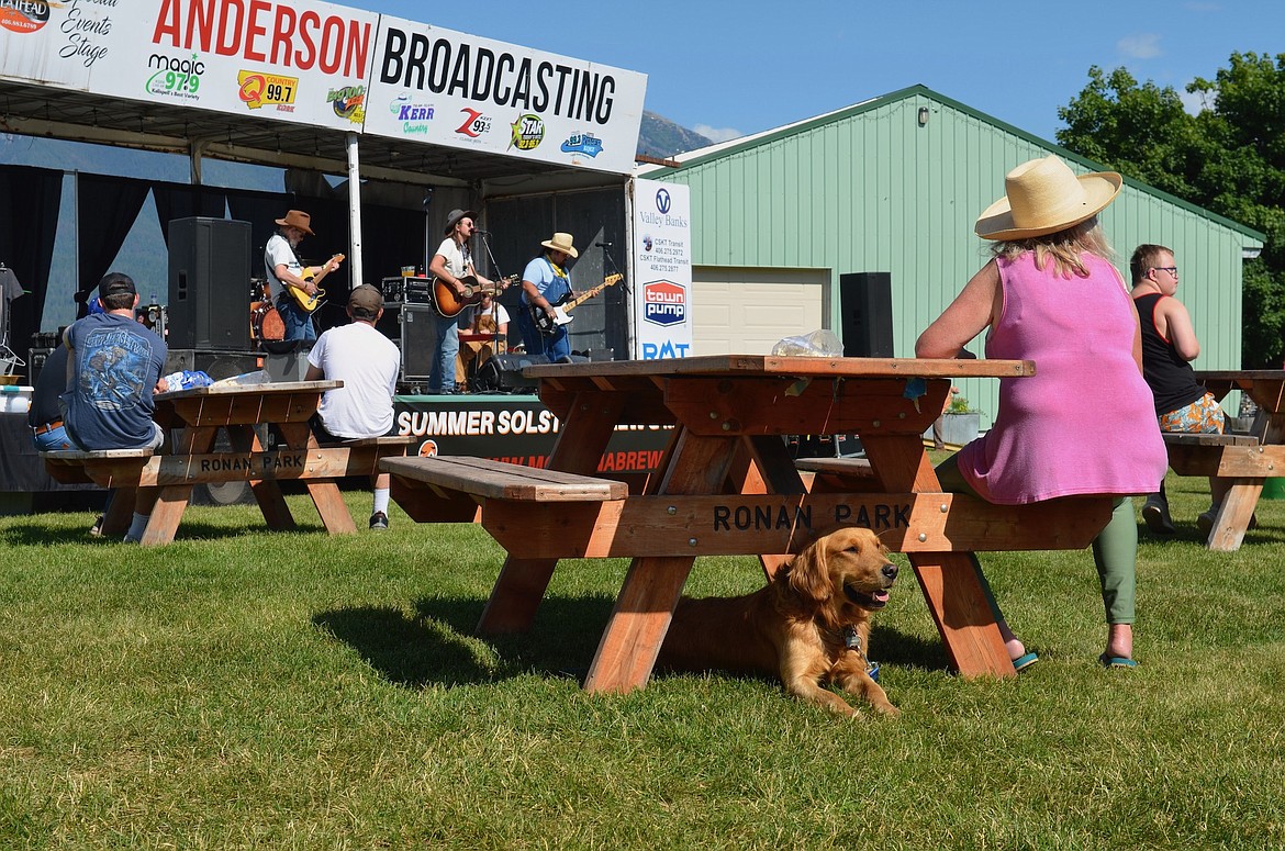 Tylor and The Train Robbers closed out Saturday's family and dog-friendly brewfest in Ronan. (Kristi Niemeyer/Leader)