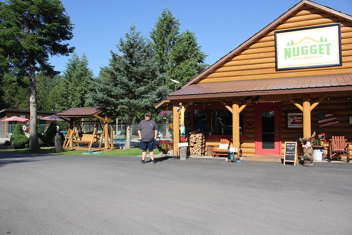 Matt Leenhouts, manager of the Nugget Campground in St. Regis, said reservations have the campground booked pretty solid through the middle of August. (Monte Turner/Mineral Independent)