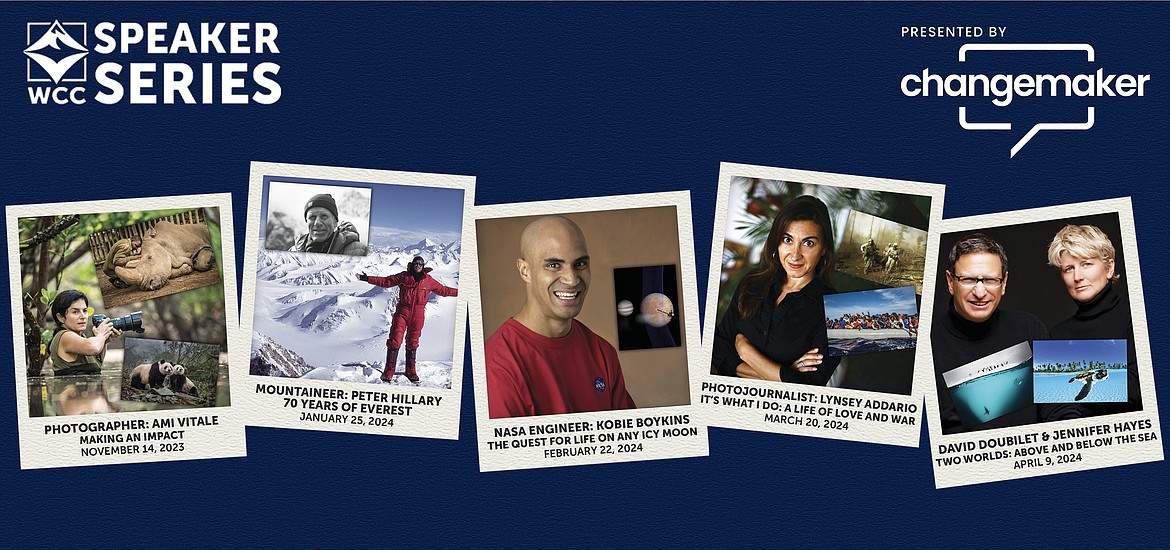 The Wachholz College Center's Speaker Series lineup continues with photographer Ami Vitale, mountaineer Peter Hillary, NASA Engineer Kobie Boykins, photojournalist Lynsey Addario and David Doubilet and Jennifer Hayes. (Courtesy photo)