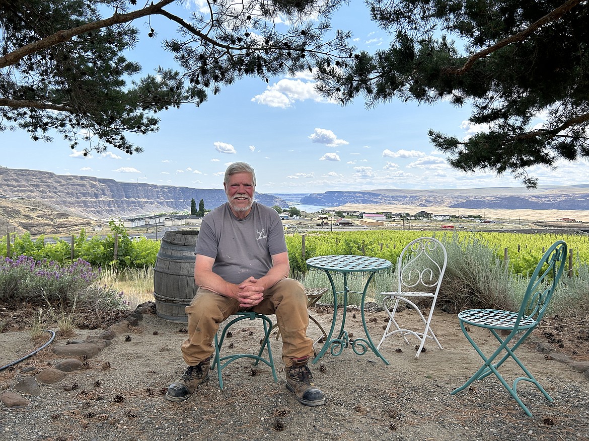 Cameron Fries owns White Heron Cellars alongside his wife and family. He hopes to continue creating quality wine using their self-sufficient strategies.