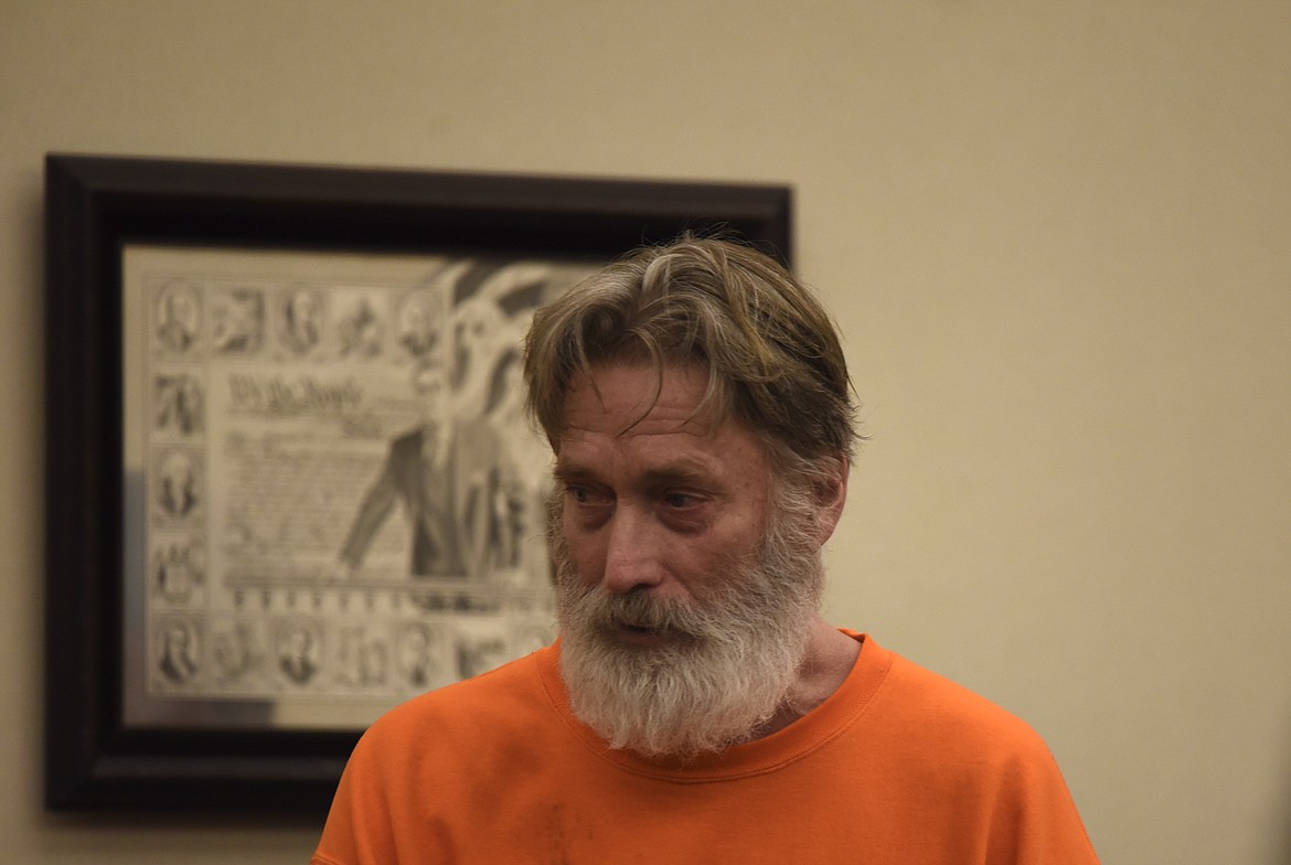 Nels Williams enters a Flathead County District Court courtroom for his June 22 sentencing. (Derrick Perkins/Daily Inter Lake)