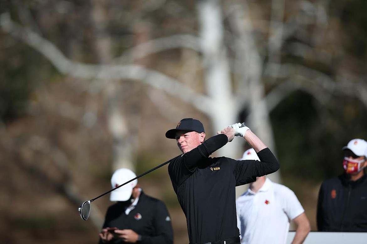 Libby native Ryggs Johnston at the 2021 Southwestern Invitational. (Photo courtesy Arizona State University)