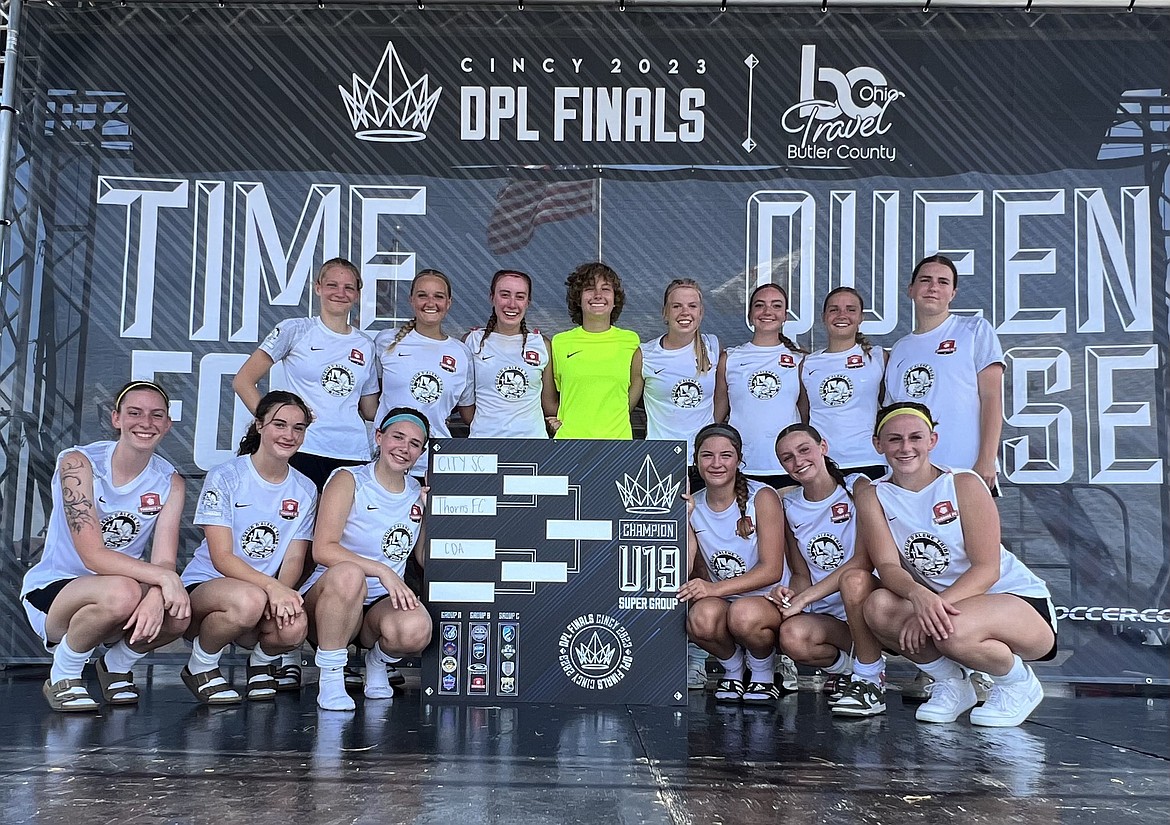 Courtesy photo
The Thorns North FC 04/05 girls have advanced to the semifinals in the U19 Super Group at the Development Premier League national finals in Cincinnati.