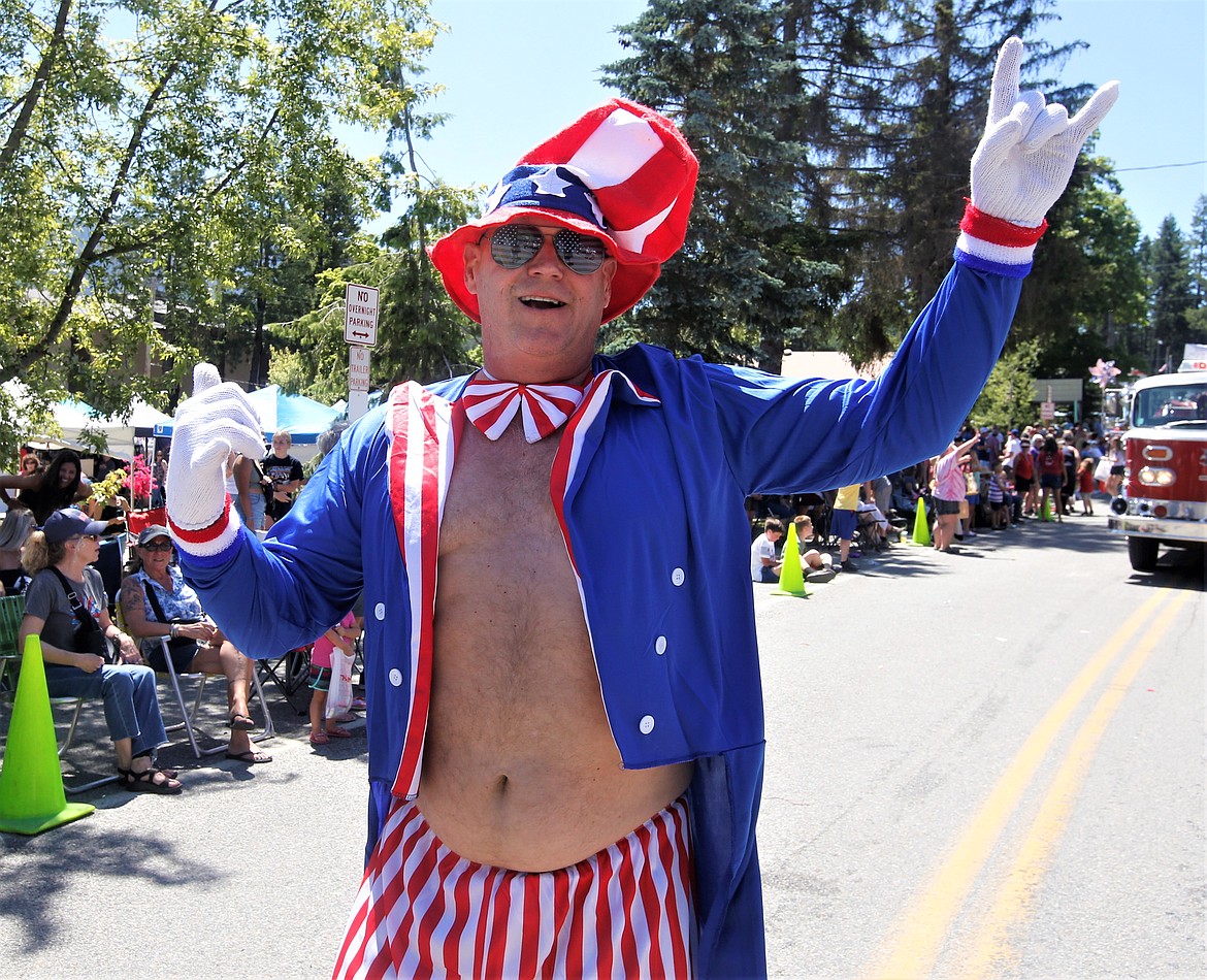 Bascom Palmer of Bayview enjoys the Bayview Daze parade on Saturday.