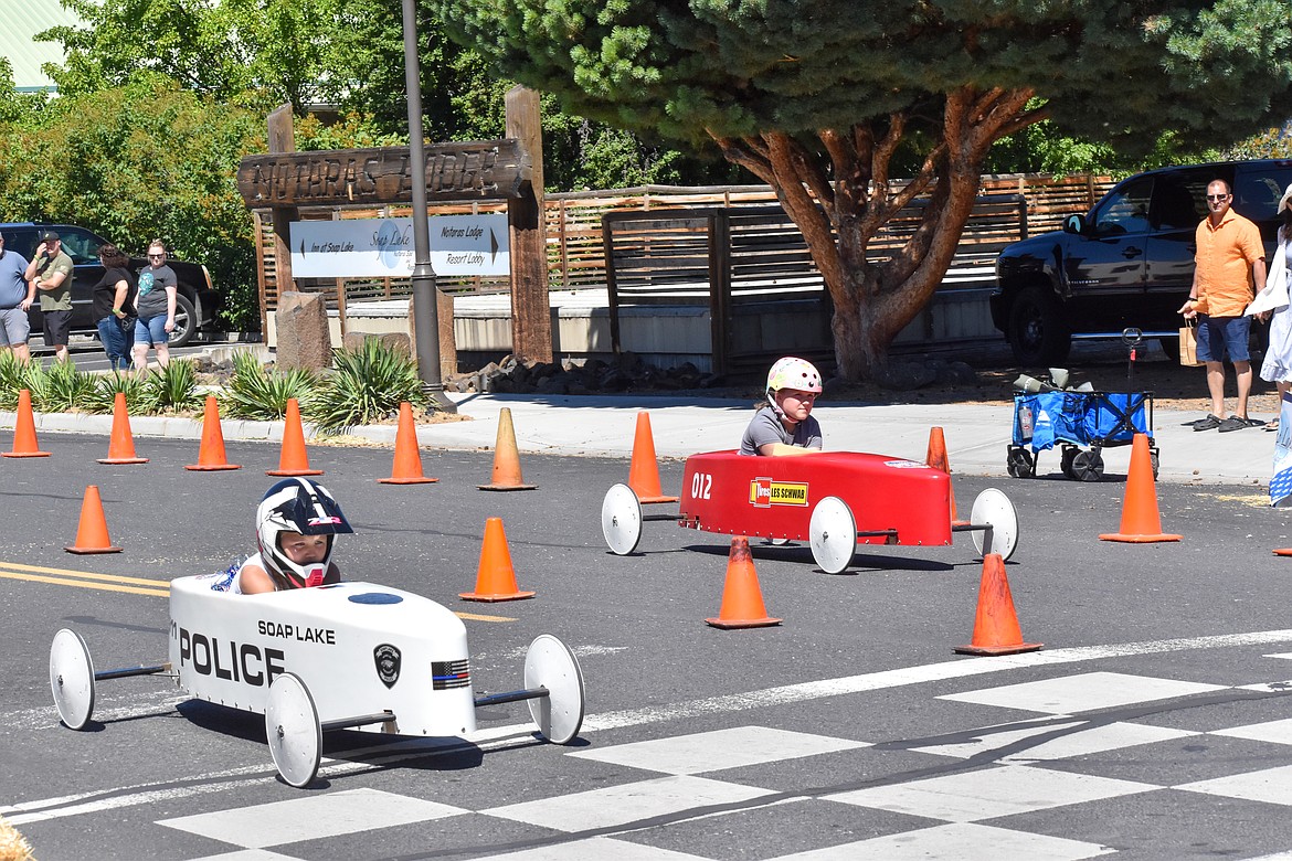 Some of the Soap Box race finishes were closer than others.