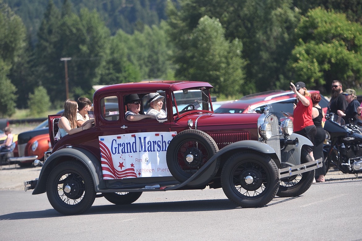 Kathleen and Ron Pierce were the grand marshalls of the Troy Fourth of July Parade on Tuesday, July 4, 2023.
