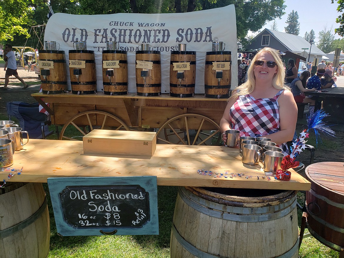 Co-owner of Chuck Wagon Old Fashioned Soda Christina Griffin signed up as a vendor in the Old Fashioned Fourth of July market to introduce her new business to the community she grew up in.