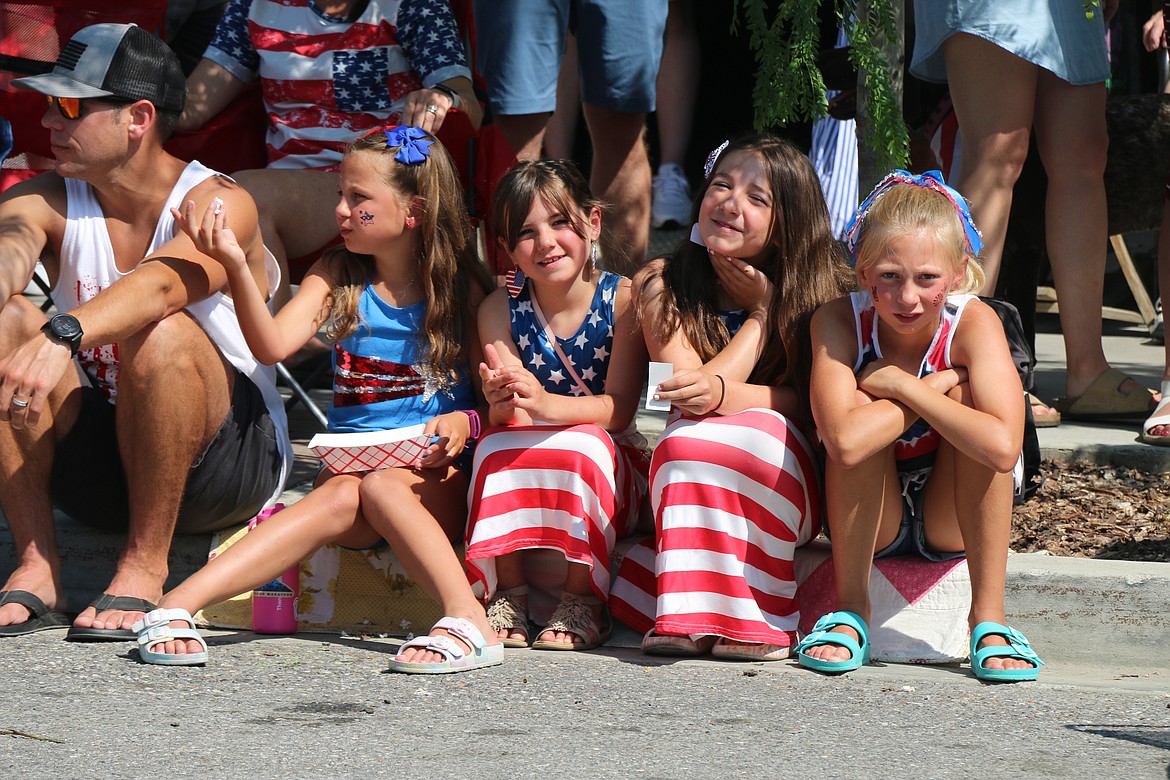 Area youngsters came dressed to celebrate the Fourth as they watched the Sandpoint Lions grand parade make its way through downtown Sandpoint on Tuesday.