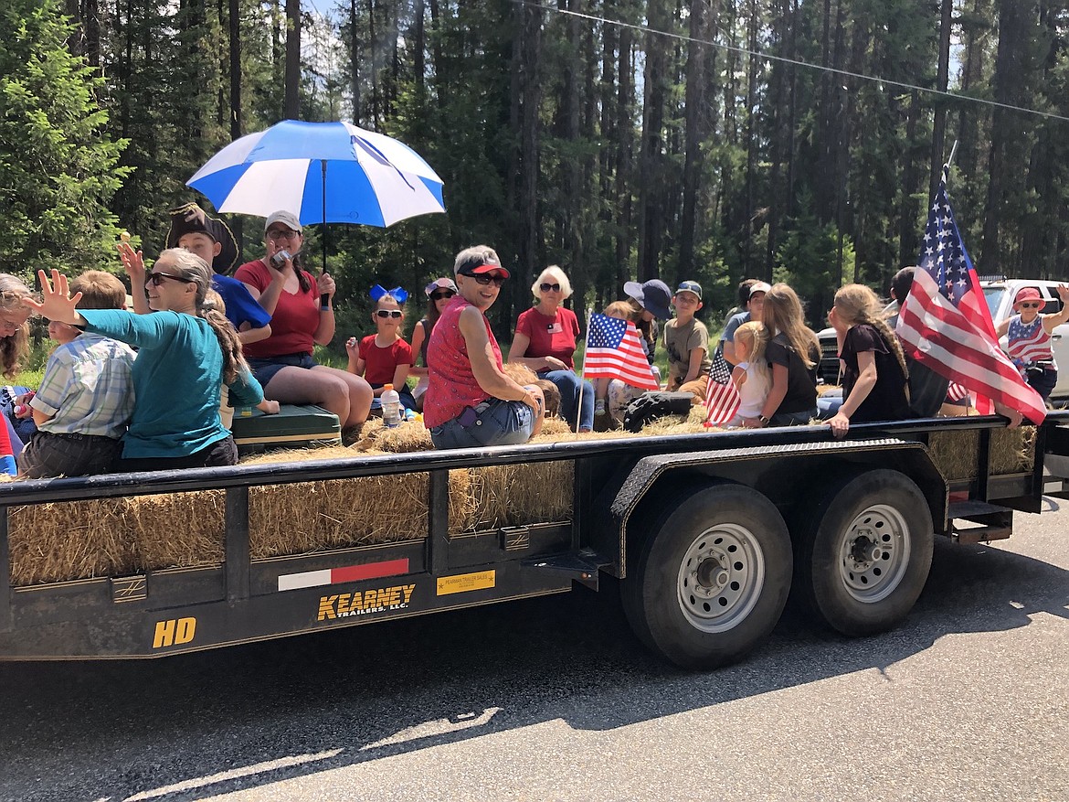 A hayride was part of the Yaak community's Fourth of July celebration. (Photo courtesy Sandy Beder-Miller)