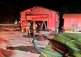 Firefighters respond to 'Jenga' blaze