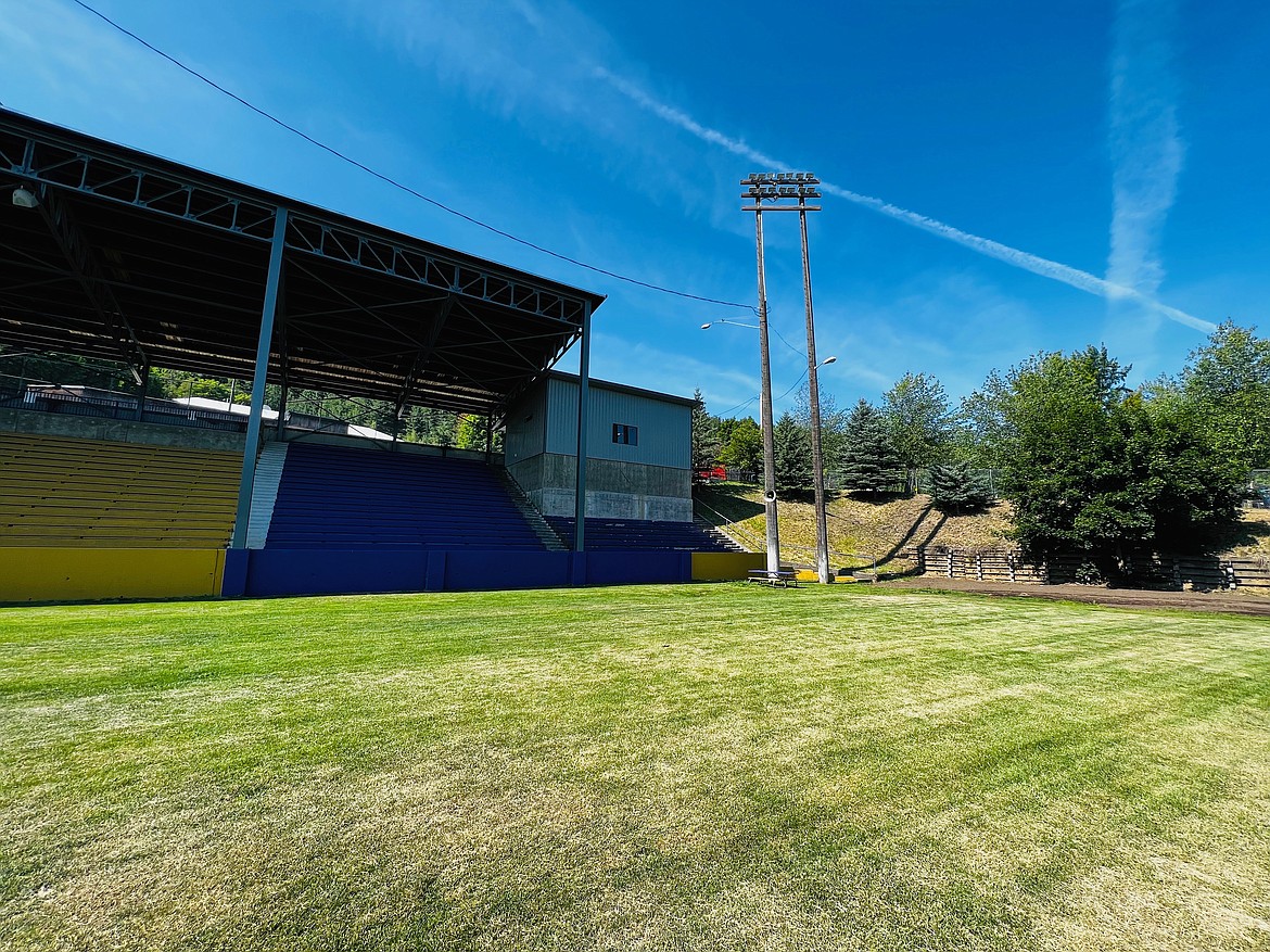 The recently completed concession stand at Teeters Field was the biggest part of a project that saw more than $1 million worth of upgrades be done at the iconic football venue. Behind the end zone you can see the dirt where the former concession stand used to be sit before it was deemed a safety hazard and had to be demolished.
