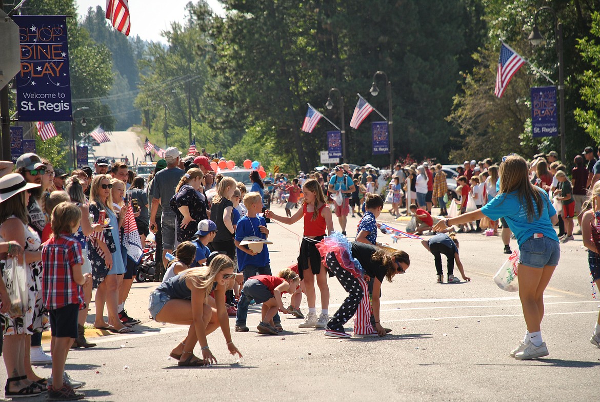 The St. Regis Fourth of July Parade, which returned to its regular route along Mullan Gulch Road through the town's four-way stop, lasted an impressive half an hour with its creative array of parade entries. (Mineral Independent/Amy Quinlivan)