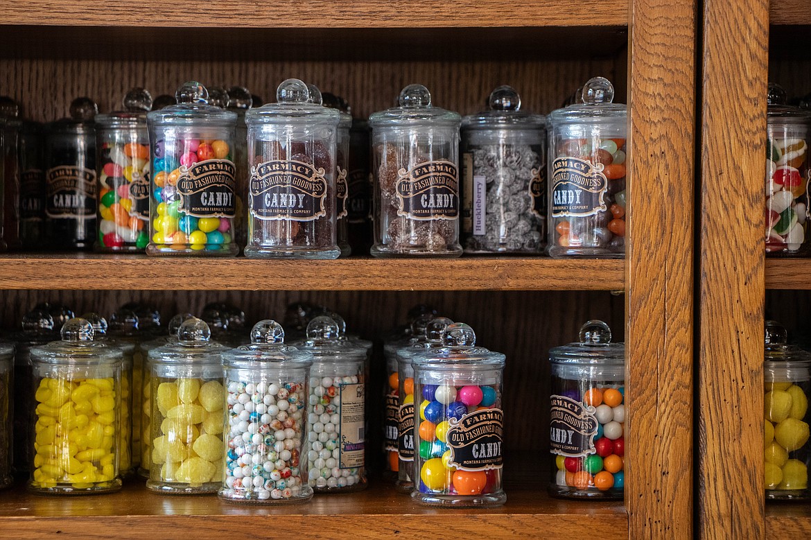 The Montana Farmacy, in Eureka, Montana, offers candies of all sorts, often to inspire a sense of nostalgia, according to owner Indigo Grove. (Kate Heston/Daily Inter Lake)