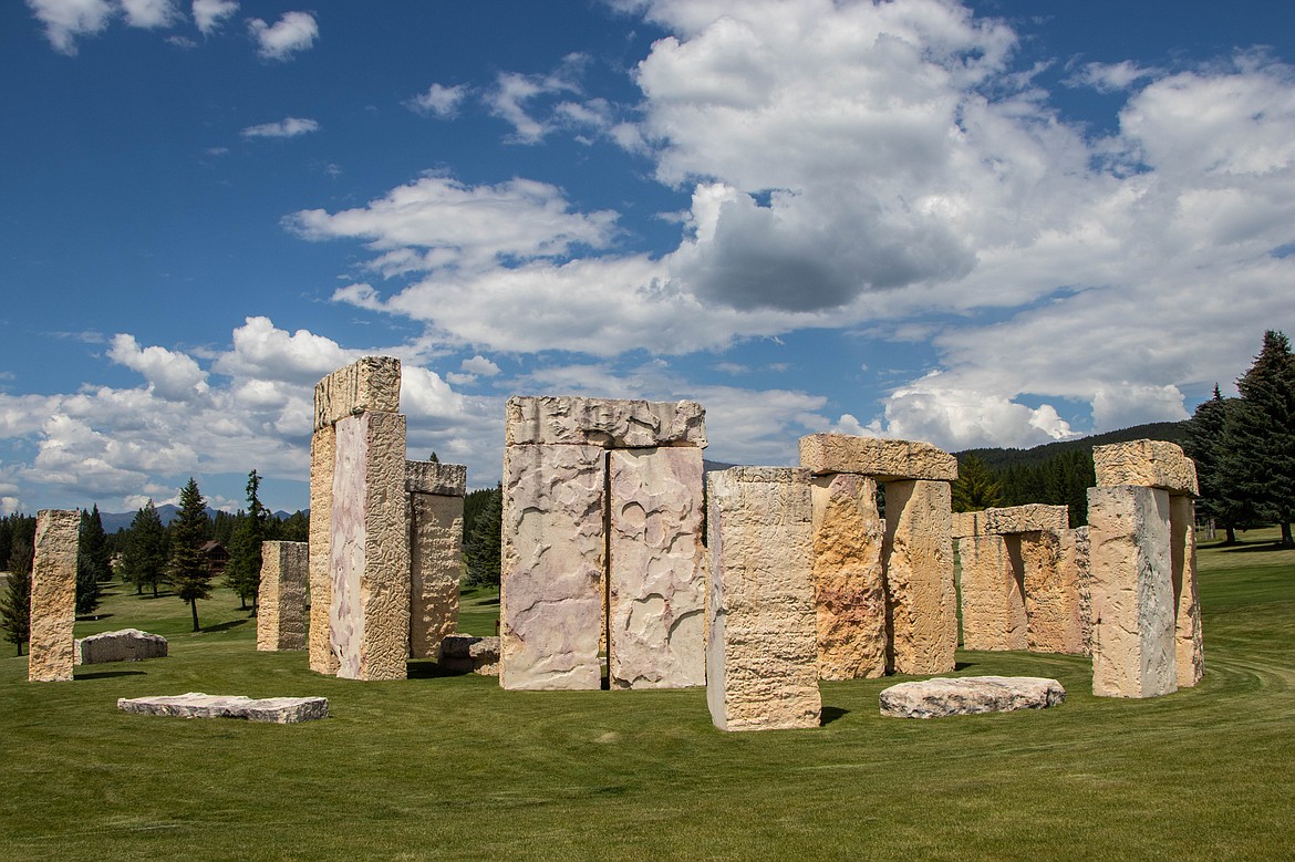 James E. Smith built a life size replica of the prehistoric European Stonehenge structure on his property in Fortine, Montana. (Kate Heston/Daily Inter Lake)