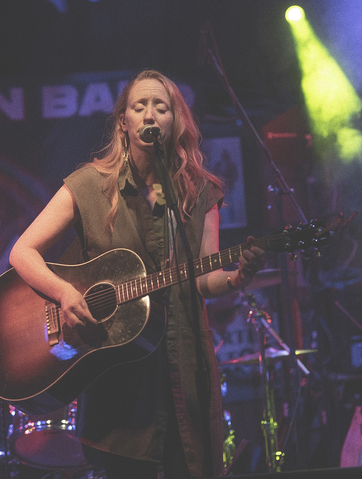 Jamie Wyman performs alongside her band at the Northern in Whitefish. (Amy Boring photo)