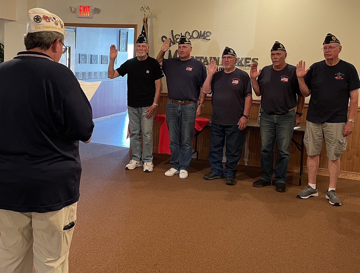 Cd'A American Legion officers sworn in; free barbecue Saturday Coeur