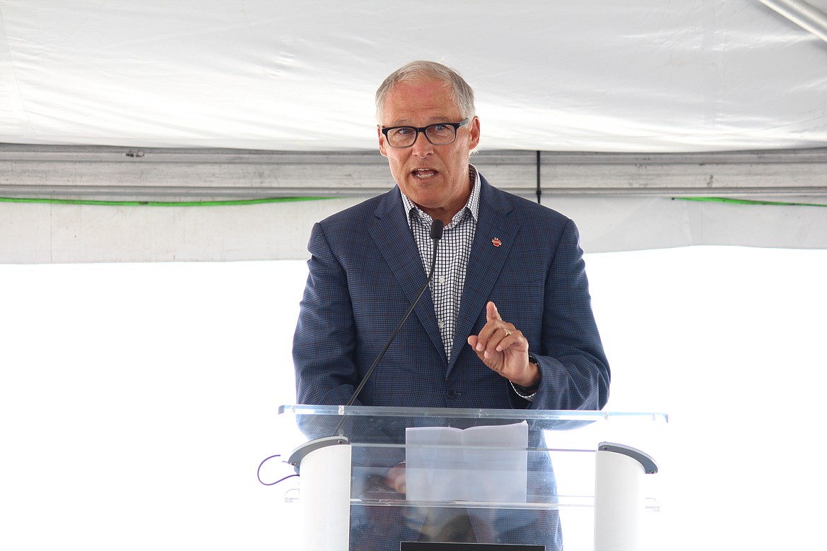 Governor Jay Inslee was the main speaker at the Twelve groundbreaking.