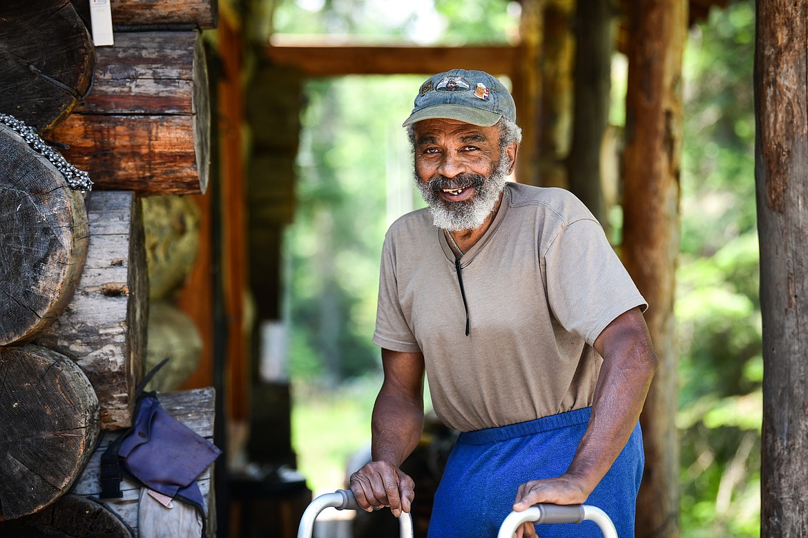 Gary Cabell outside his residence near Whitefish on Wednesday, July 12. (Casey Kreider/Daily Inter Lake)